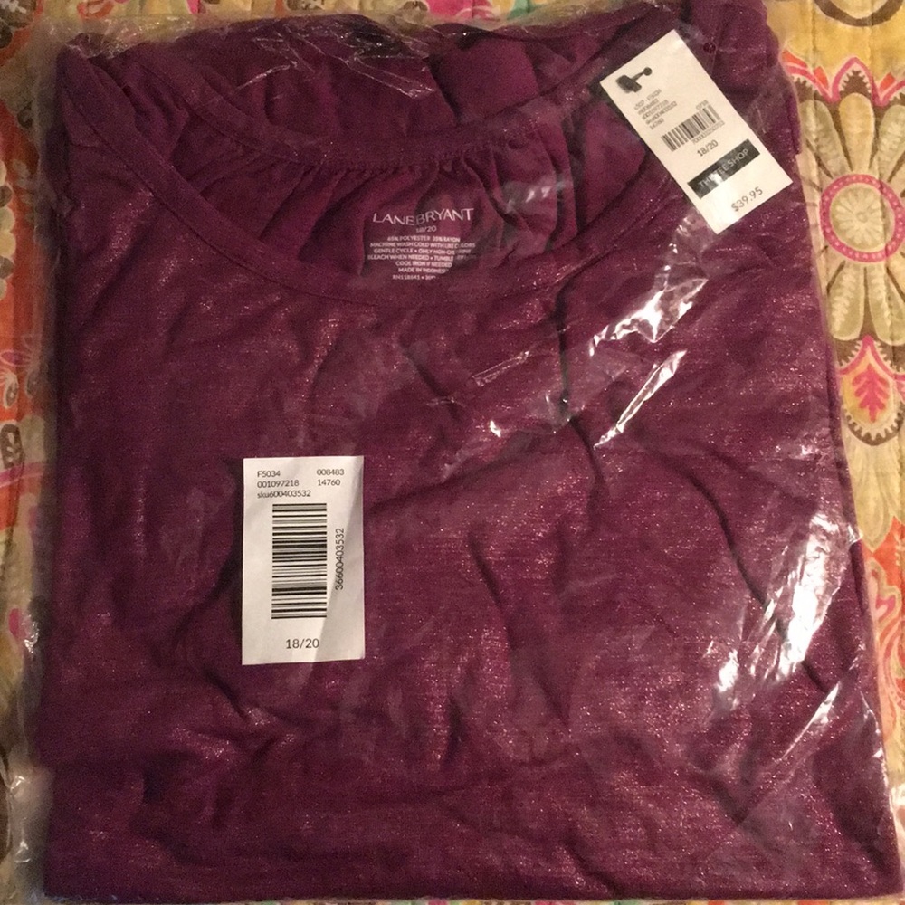 Purple shirt with gold sequins